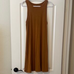 Sleeveless Brown Dress